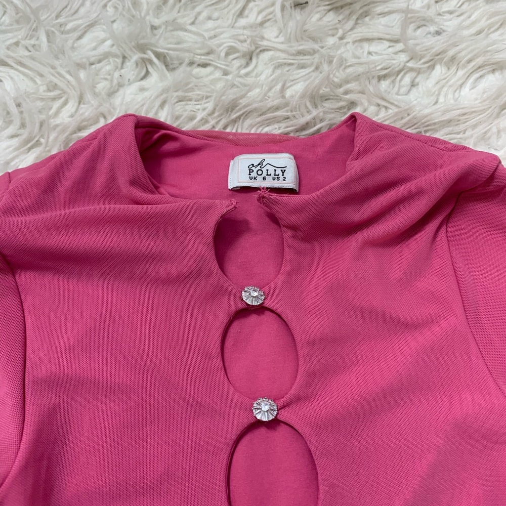 Barbiecore Oh Polly Endlessly Devoted Cutout Mini… - image 4